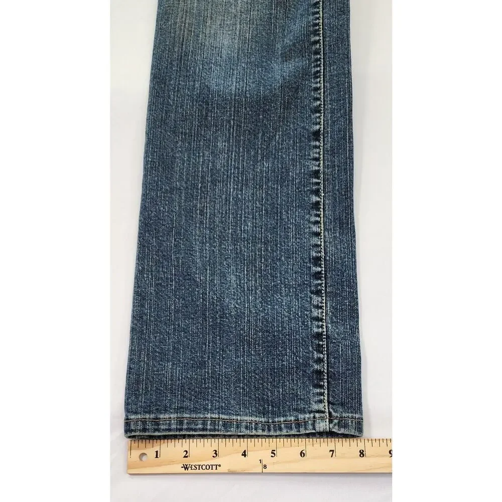 Levis Jeans Womens 8 Blue 550 Relaxed Boot Cut Mid Waist Mom Denim Pants Y2K 07 - Picture 10 of 16